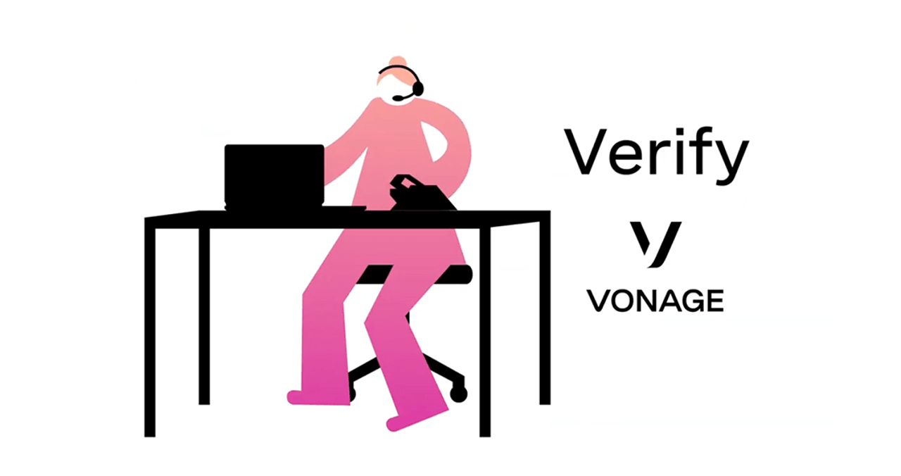 Verify로 전 세계에서 안전한 이중 인증(2FA)을 사용합니다. 정식 서비스 인증 API를 사용하여 단문메시지 및 음성 채널에서 PIN 코드 또는 OTP로 부정행위를 방지하고 사용자에게 연결합니다. 책상에 앉아 있는 고객 지원 상담원